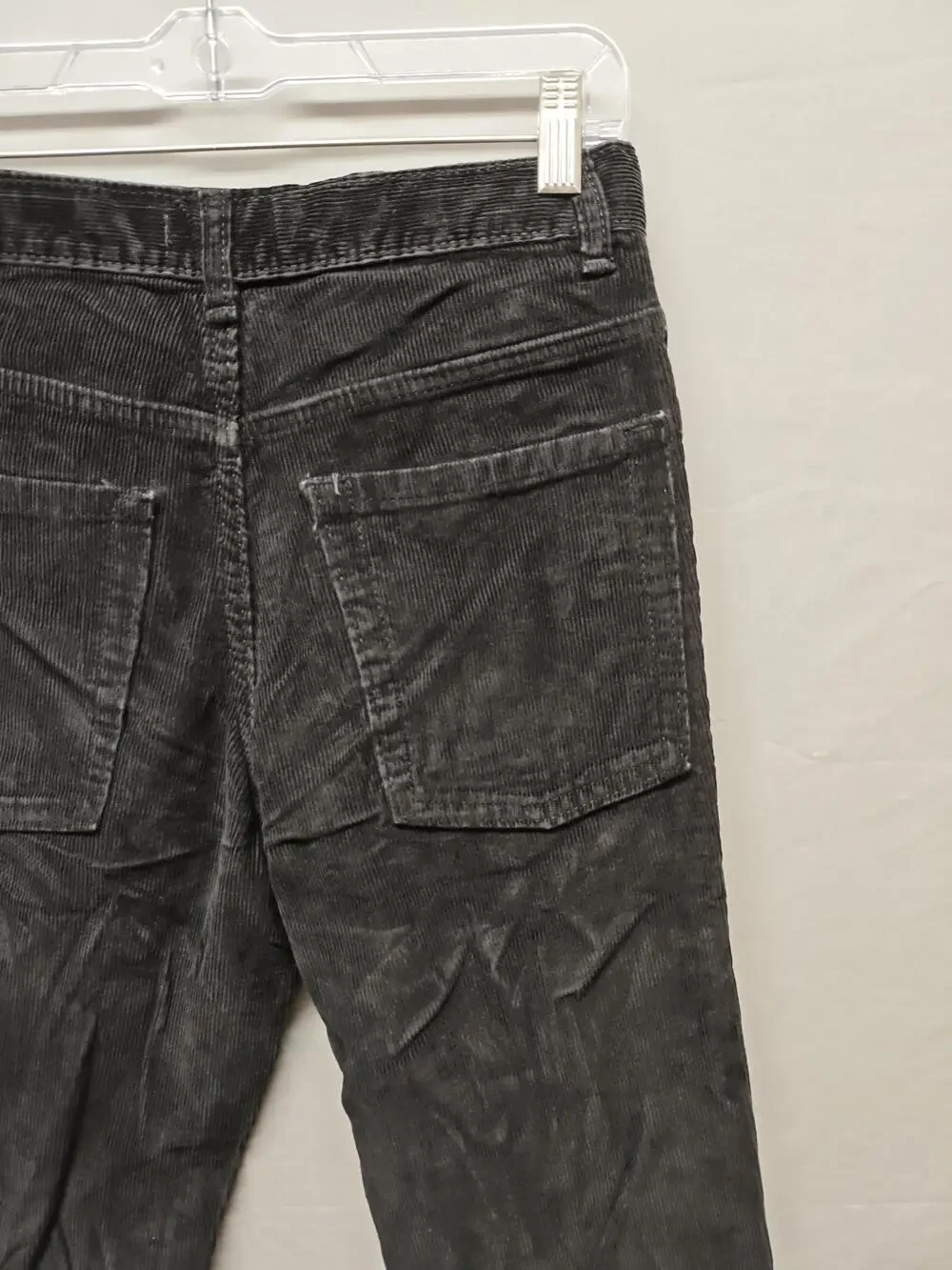 Old Navy Corduroy Pants Womens 16 Black Straight Leg Five Pocket Casual